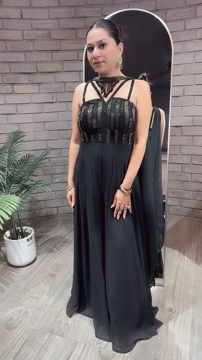 Classic Black Katdana Jumpsuit