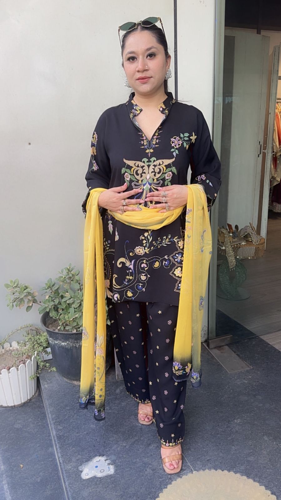 Magic Digital printed Farshi Cotton Designer Suit