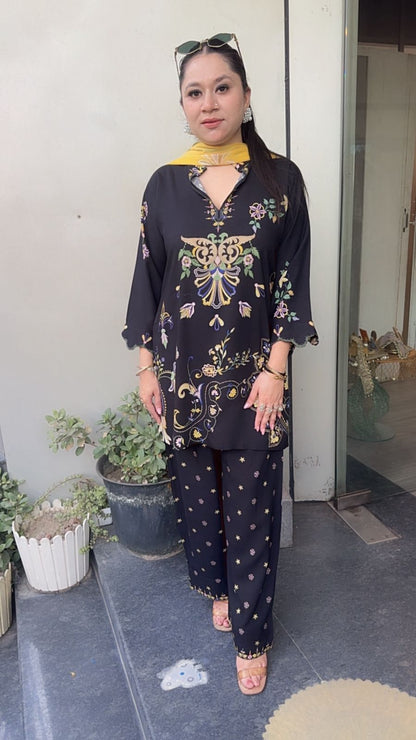 Magic Digital printed Farshi Cotton Designer Suit