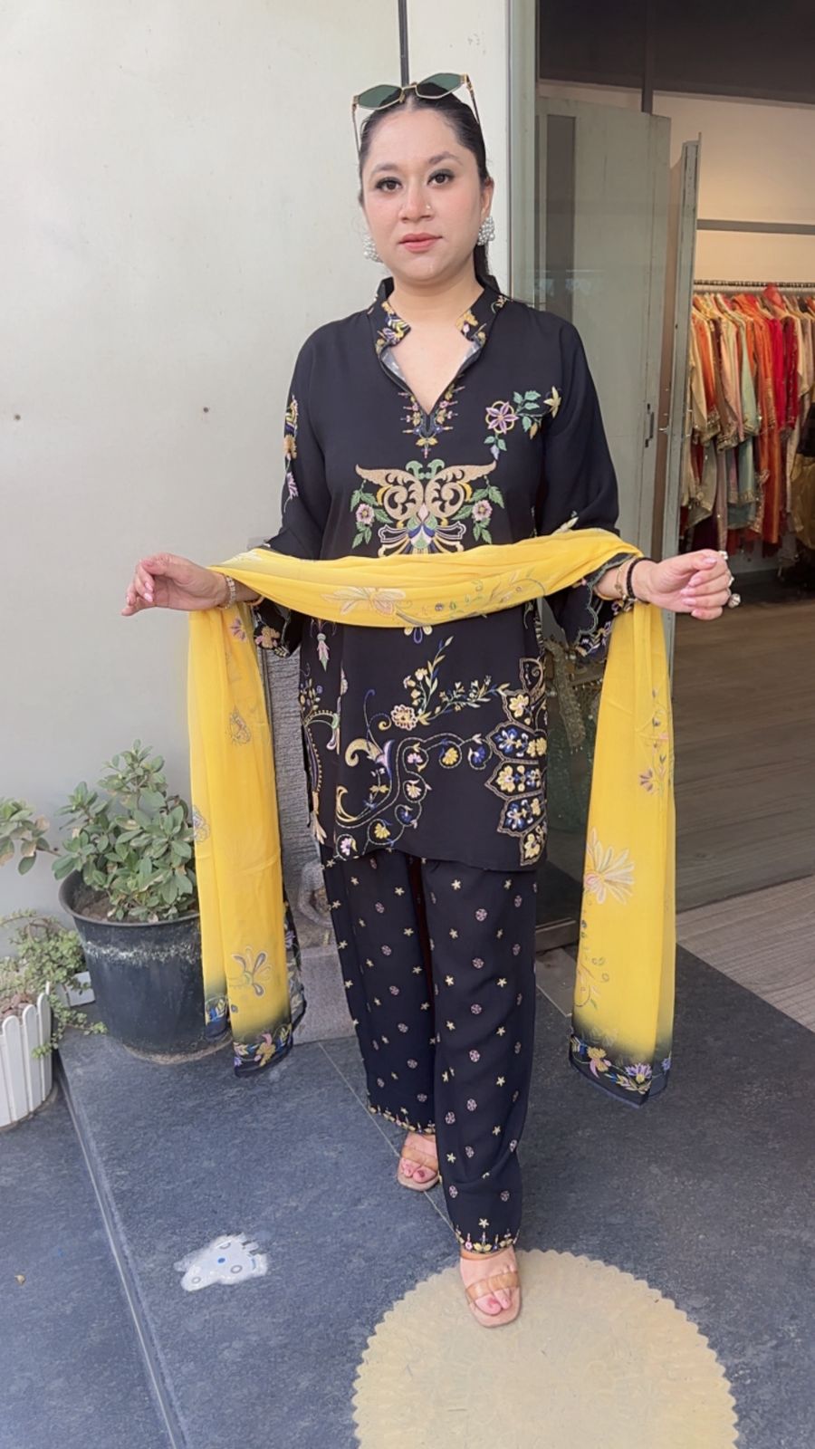 Magic Digital printed Farshi Cotton Designer Suit