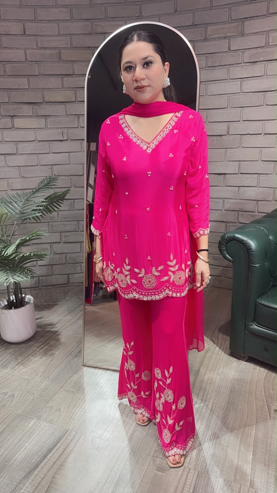Jalebi Foshia pink katdana suit
