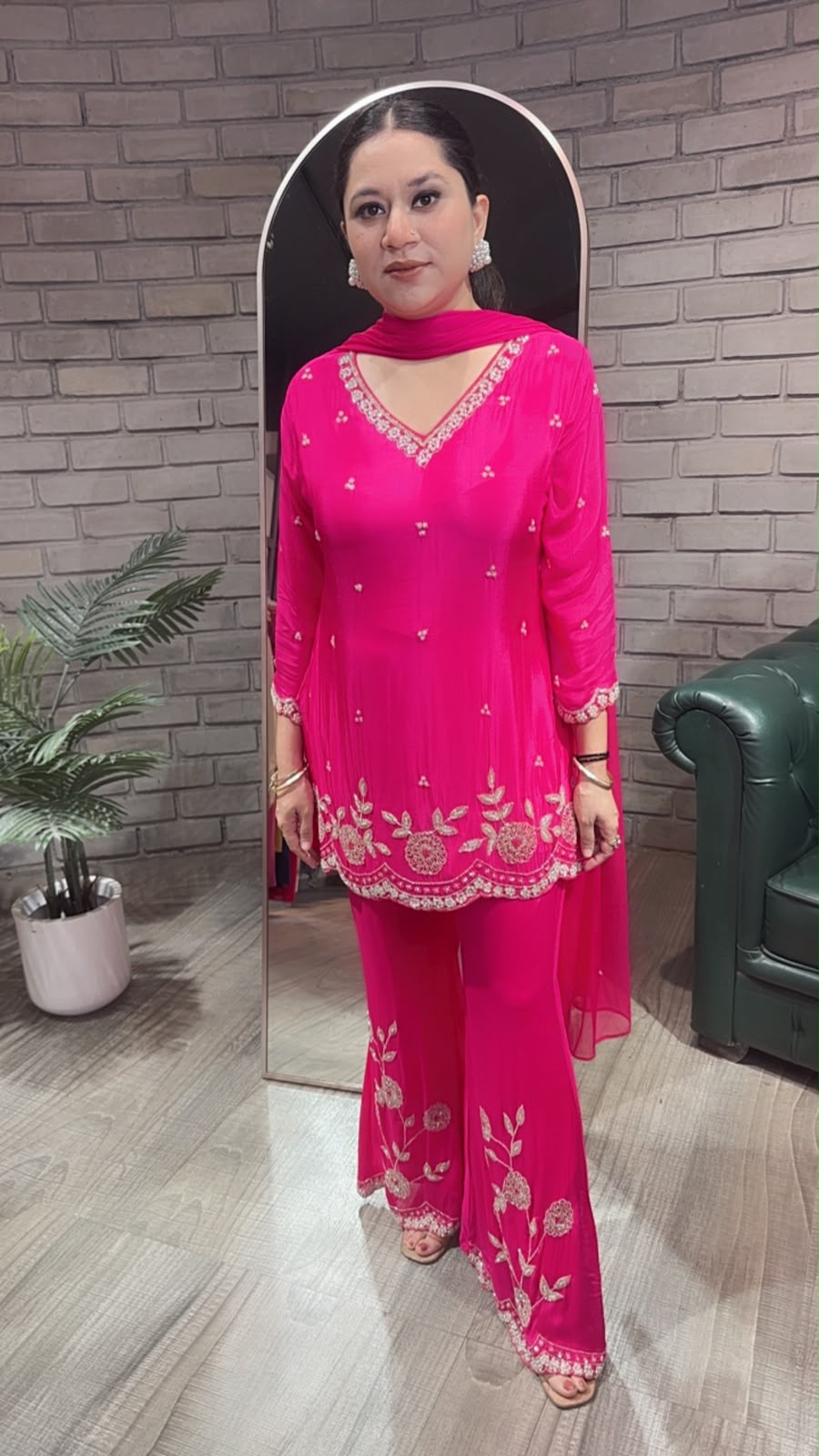 Jalebi Foshia pink katdana suit