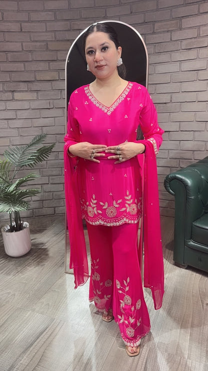 Jalebi Foshia pink katdana suit