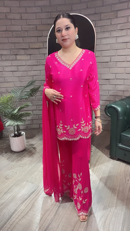 Jalebi Foshia pink katdana suit