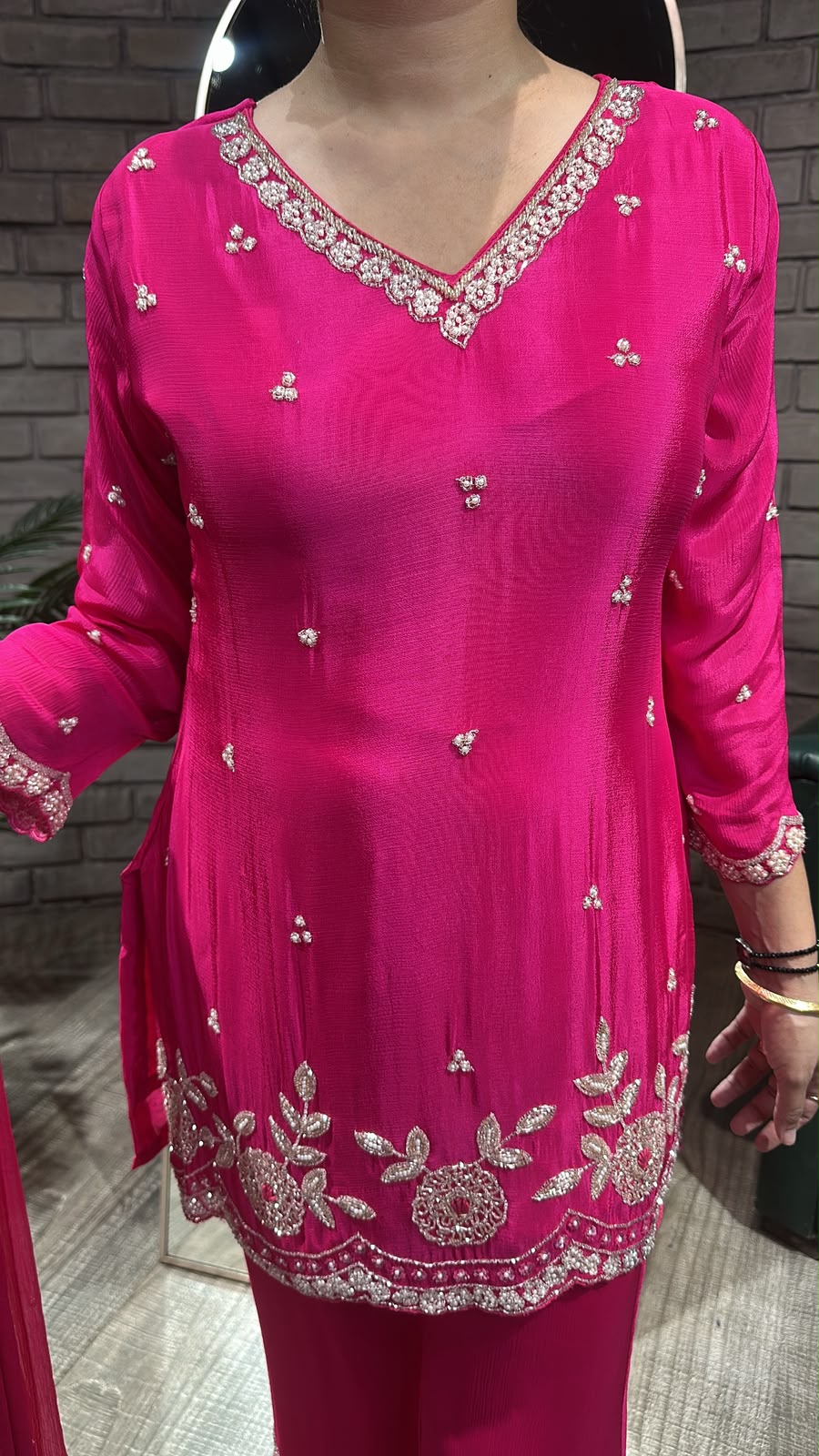 Jalebi Foshia pink katdana suit
