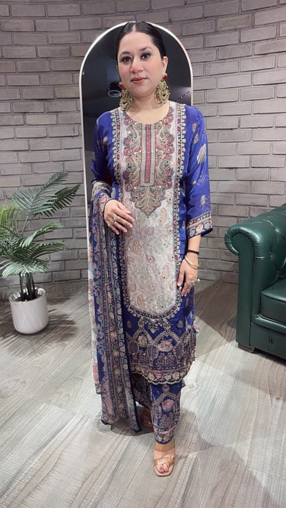 Lilli jammun Digital print Designer Suit
