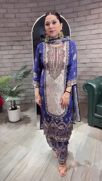 Lilli jammun Digital print Designer Suit
