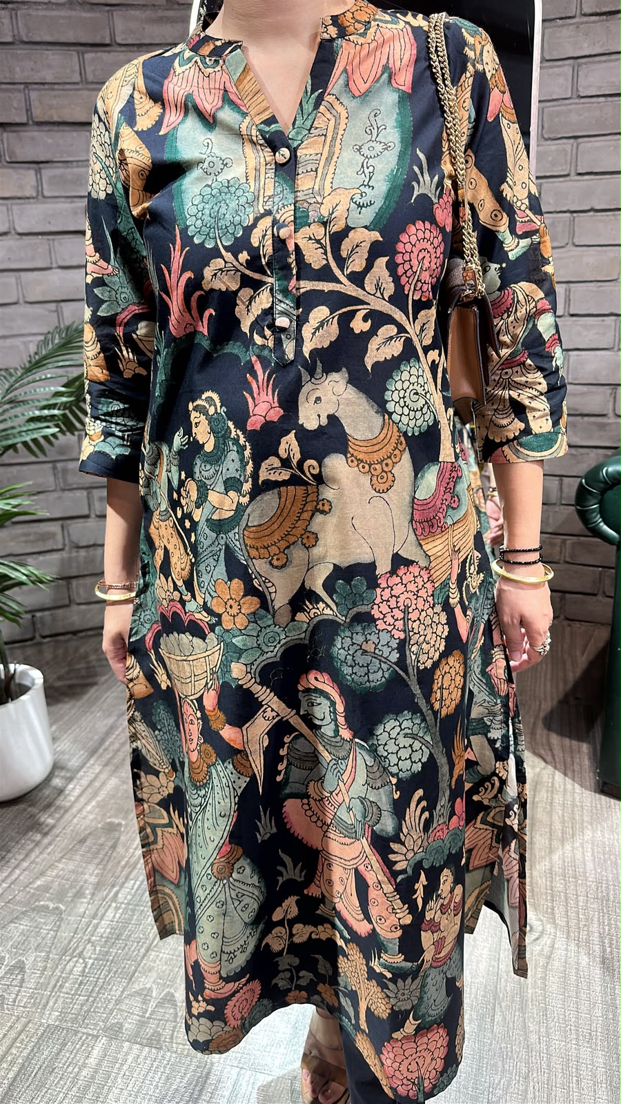 Kathak Digital print A-Line Tunic Set