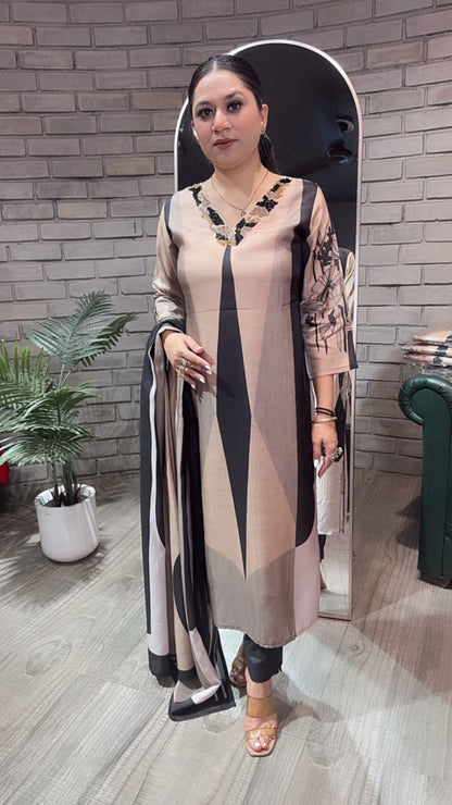 Fresco Digital print Designer Suit