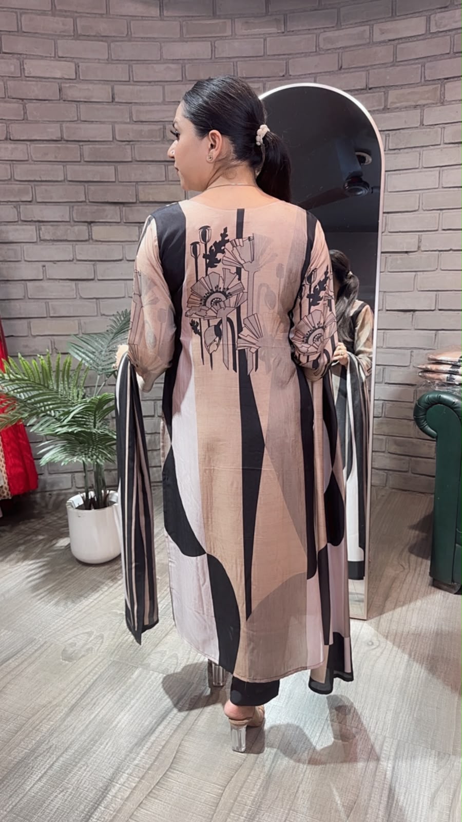Fresco Digital print Designer Suit