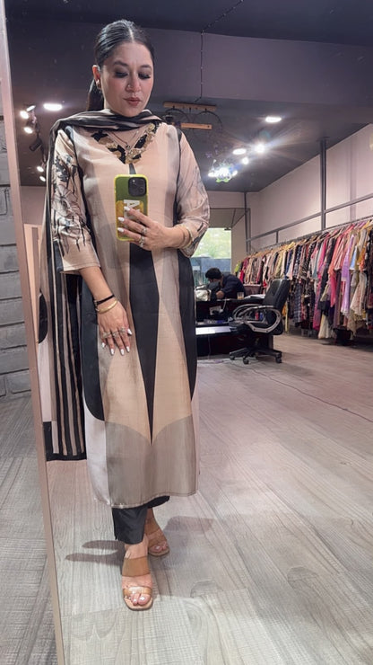 Fresco Digital print Designer Suit