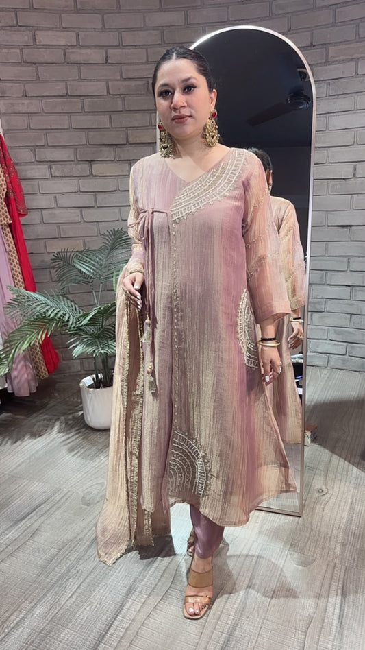 Vanya Anrakha Shimmer Style Designer Suit
