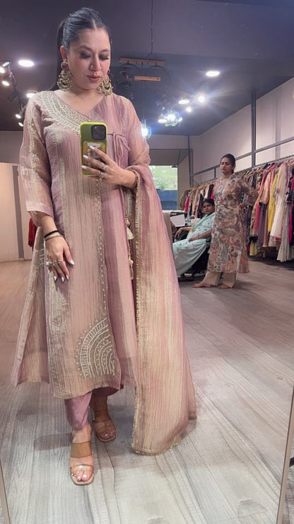 Vanya Anrakha Shimmer Style Designer Suit