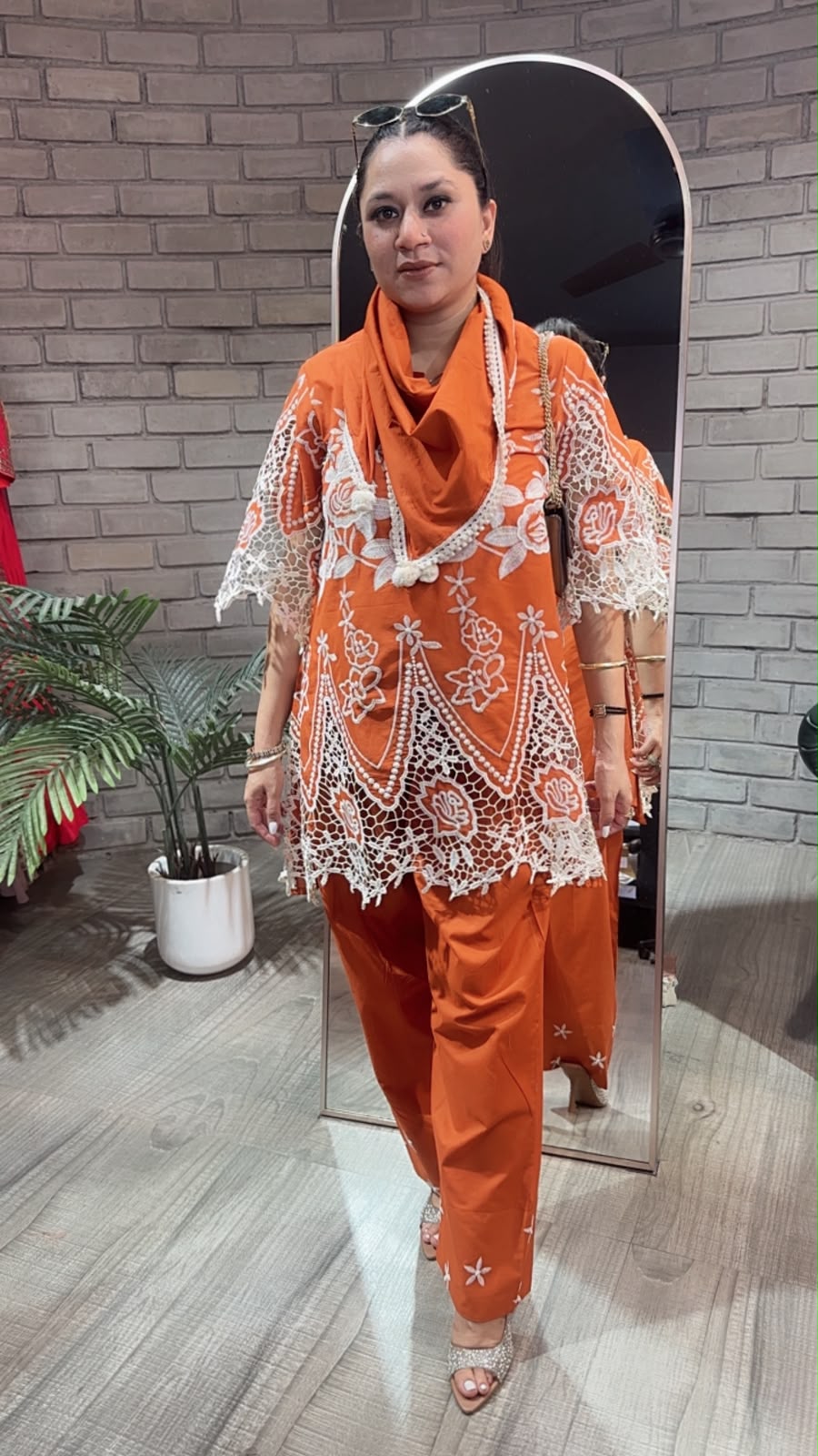 Mirinda Chiffle lace work Cotton Farshi Cordset