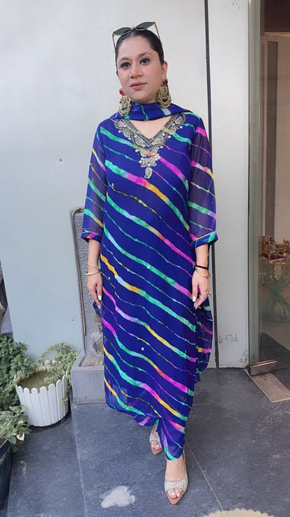 Nagma leheria Electric Blue Designer suit