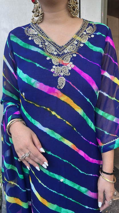 Nagma leheria Electric Blue Designer suit