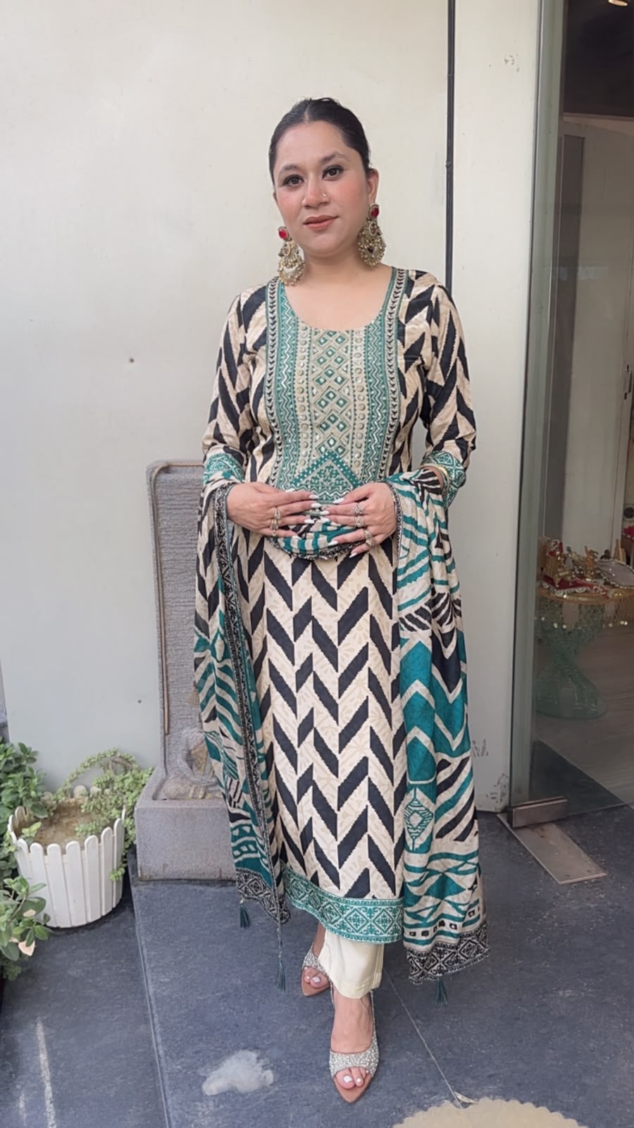 Nalini Digital print Designer suit
