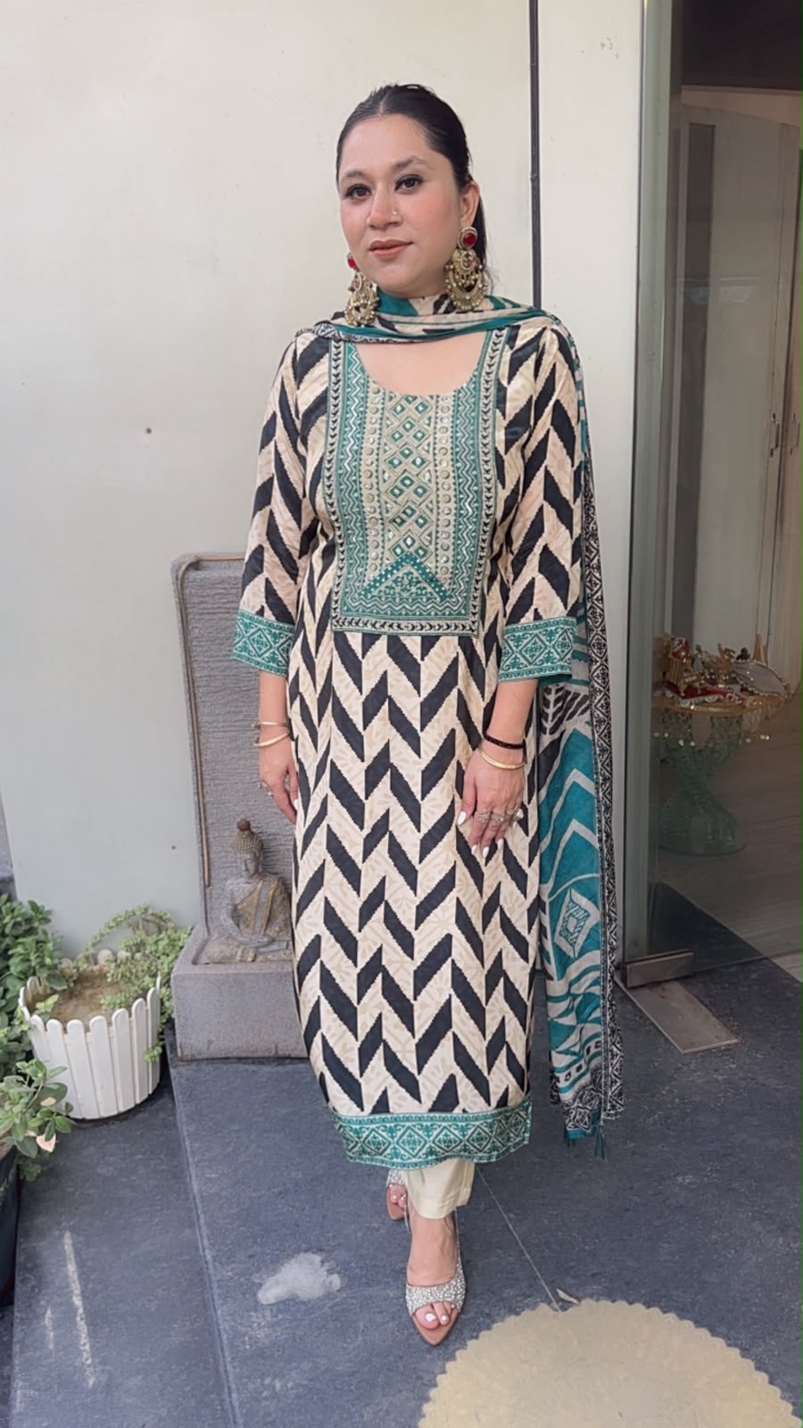 Nalini Digital print Designer suit