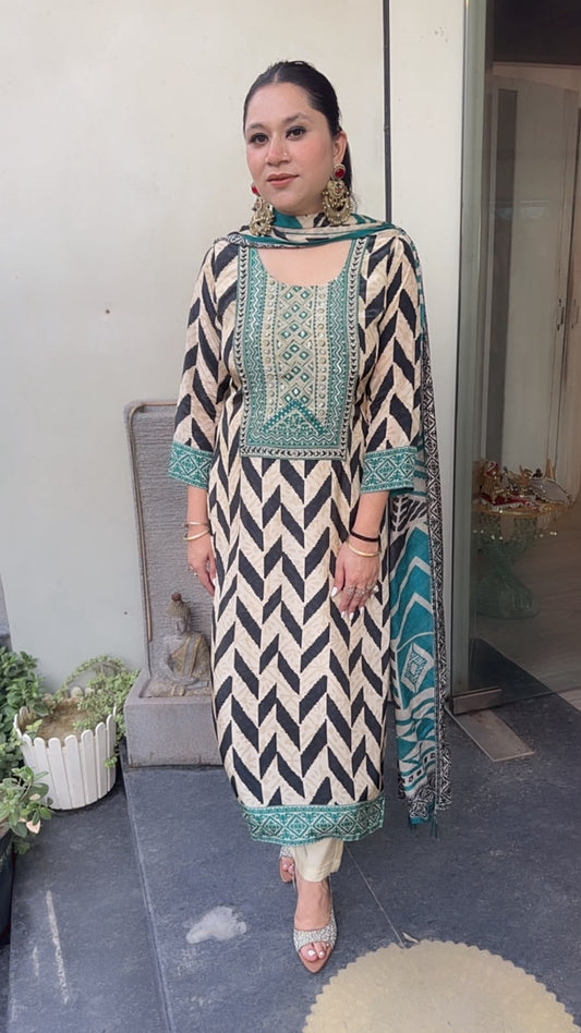 Nalini Digital print Designer suit