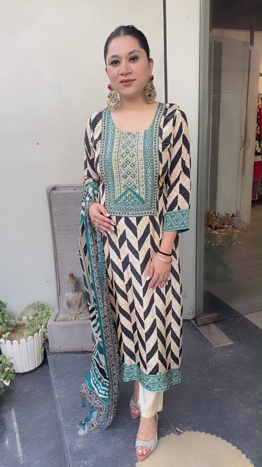 Nalini Digital print Designer suit