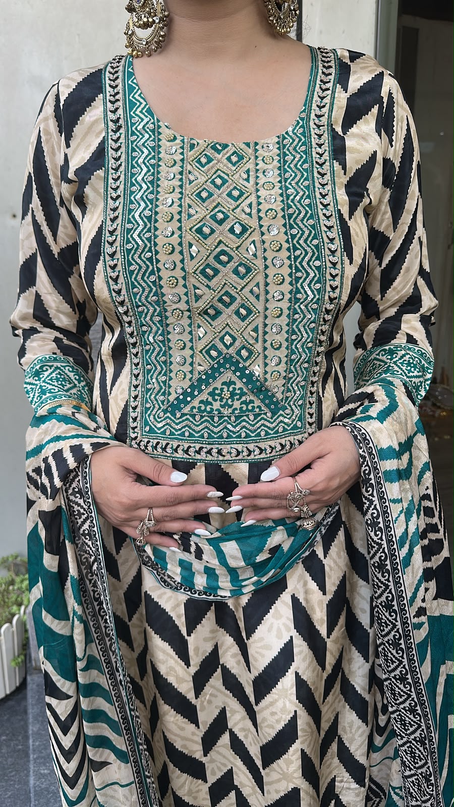Nalini Digital print Designer suit