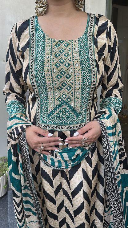 Nalini Digital print Designer suit