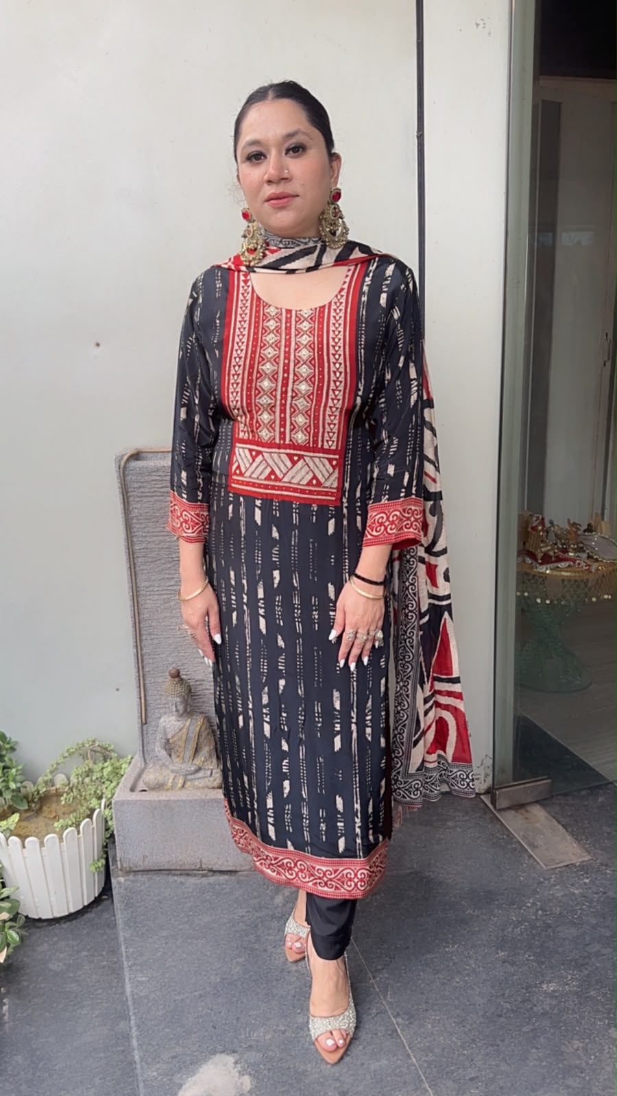 Avika Digital print Designer suit