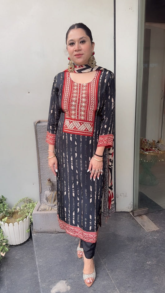Avika Digital print Designer suit