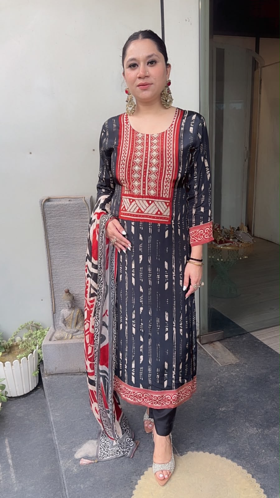 Avika Digital print Designer suit