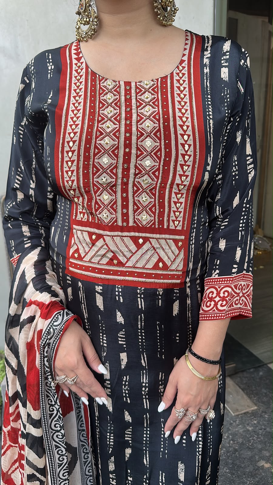 Avika Digital print Designer suit