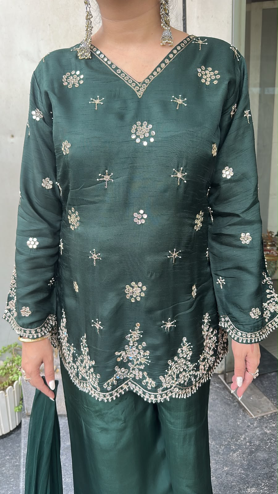 Hariyali Bottel Green Designer Suit