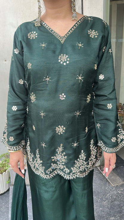 Hariyali Bottel Green Designer Suit