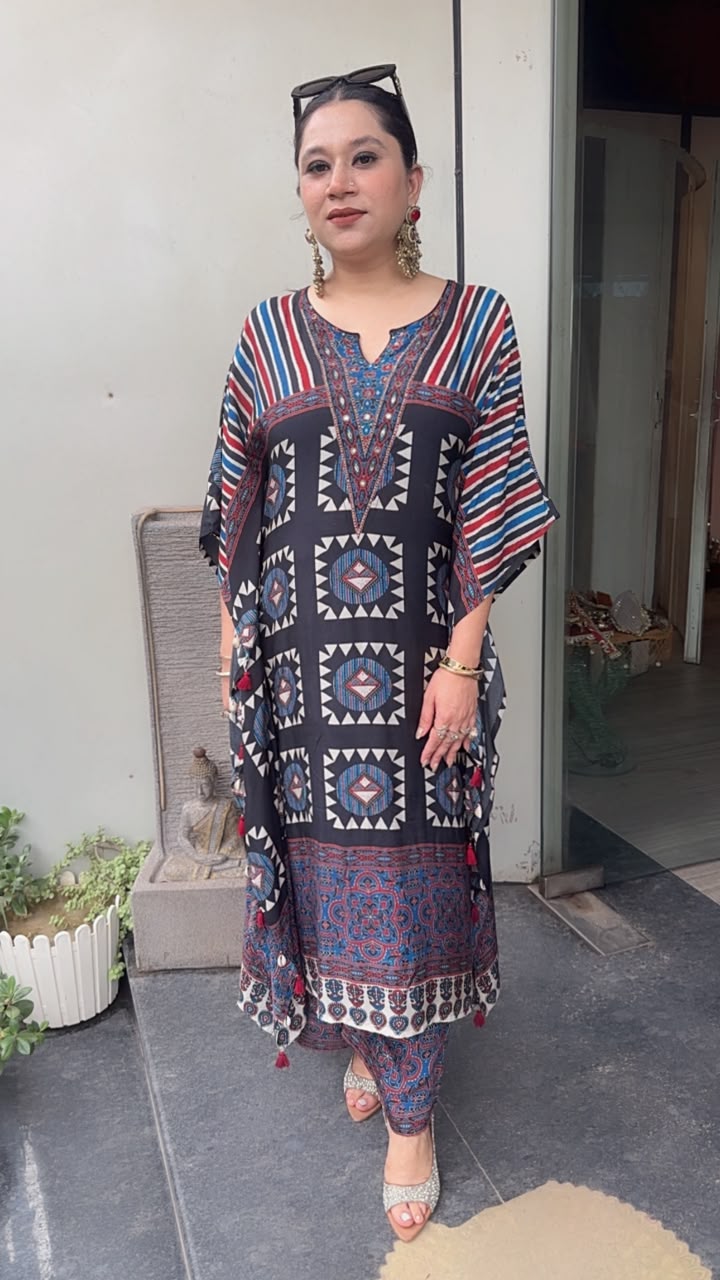 Zubera Digital Print Designer Kaftan