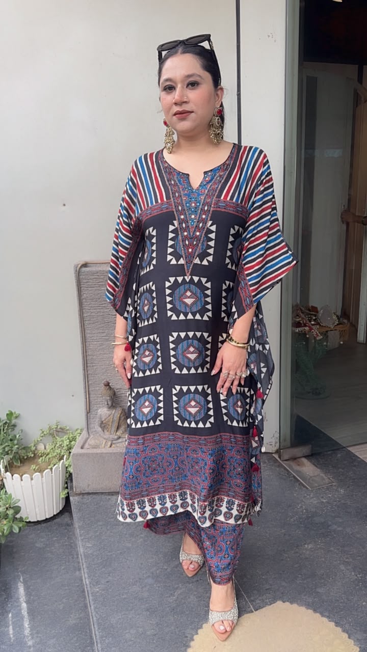 Zubera Digital Print Designer Kaftan