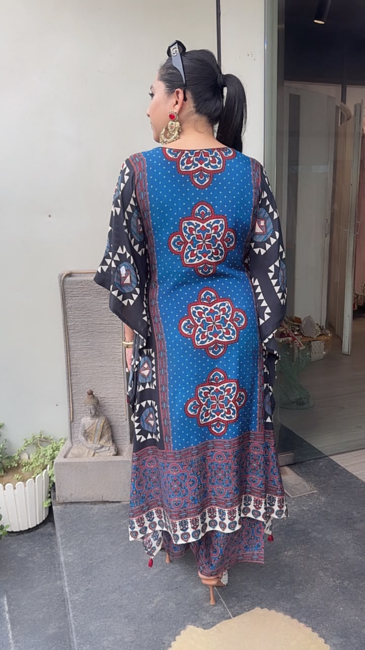 Zubera Digital Print Designer Kaftan