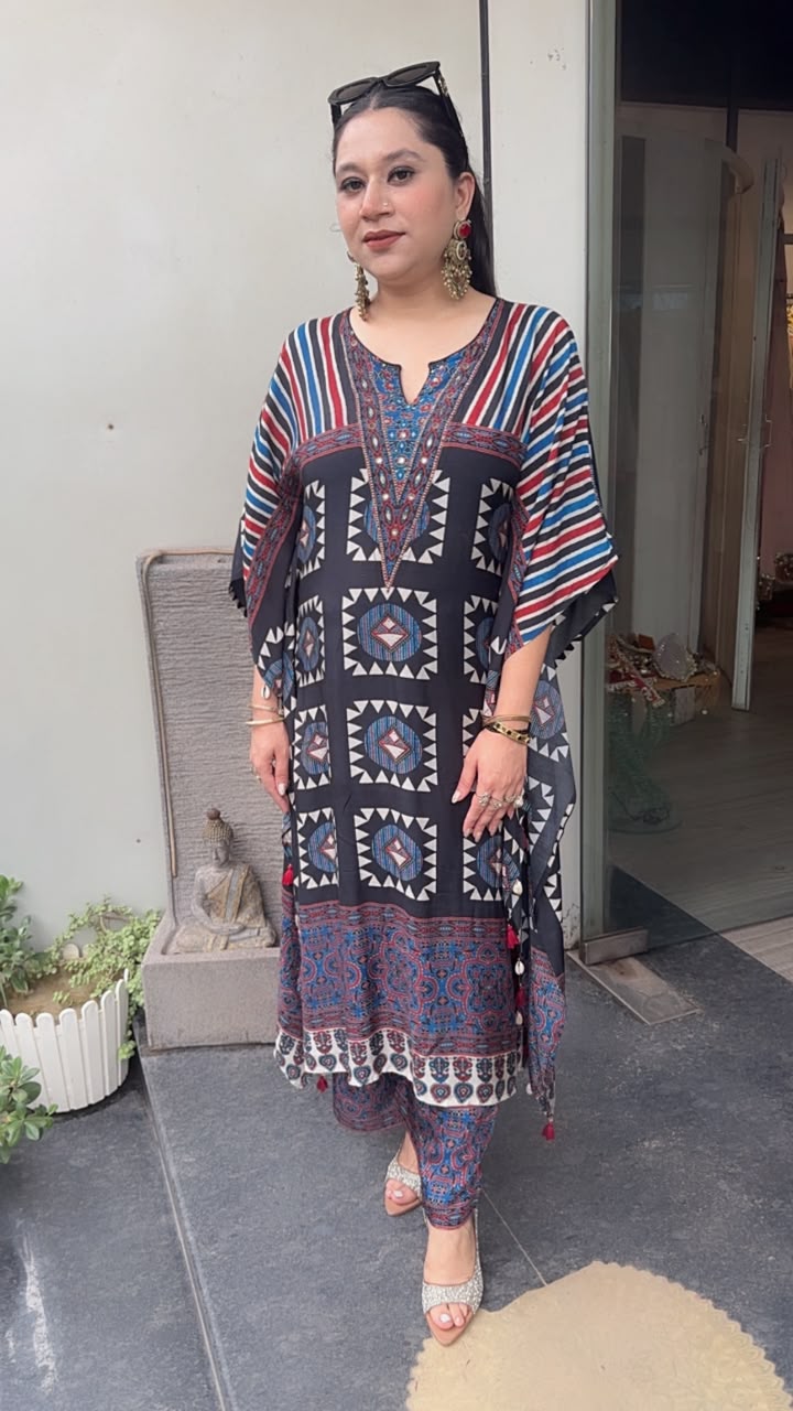 Zubera Digital Print Designer Kaftan