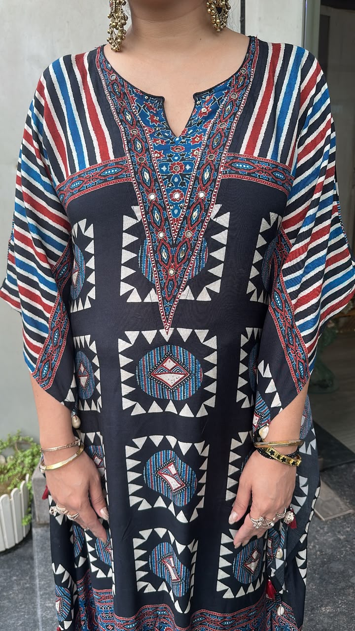 Zubera Digital Print Designer Kaftan