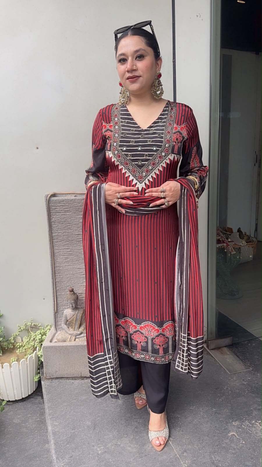 Cafe Digital printed Designer Suit