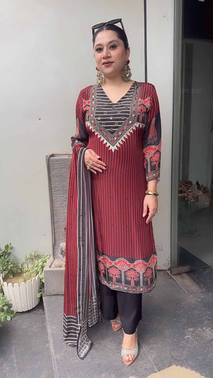 Cafe Digital printed Designer Suit