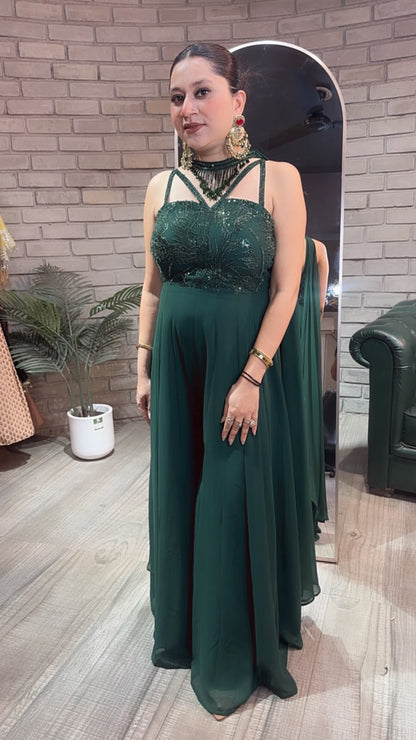 Buzelle Bottel Green Katdana Jumpsuit