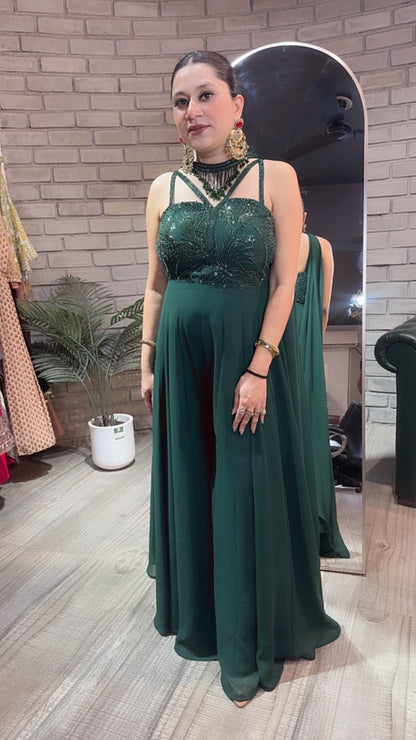 Buzelle Bottel Green Katdana Jumpsuit