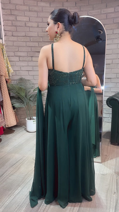 Buzelle Bottel Green Katdana Jumpsuit