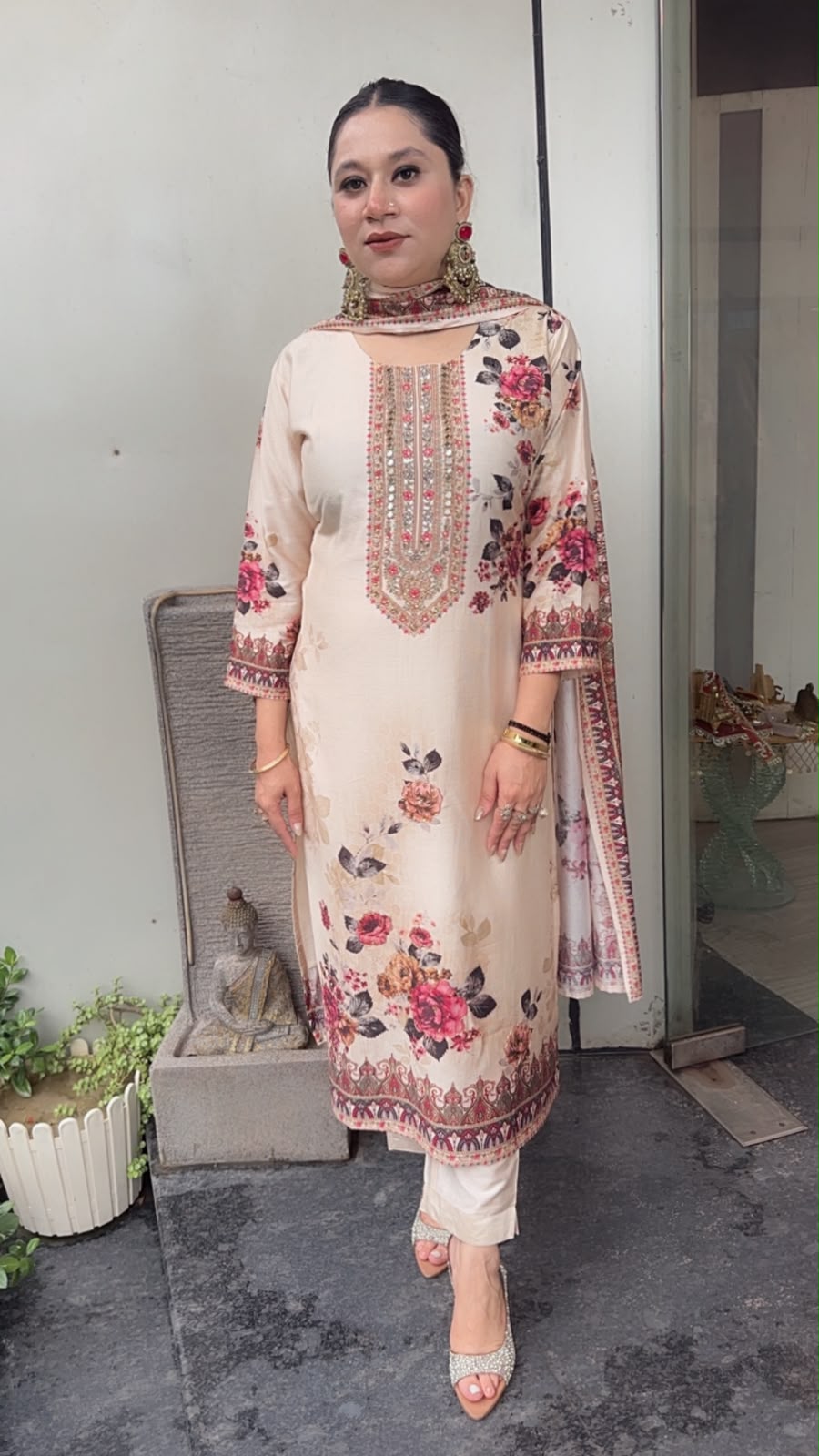 Jeesha Digital printed Designer Suit