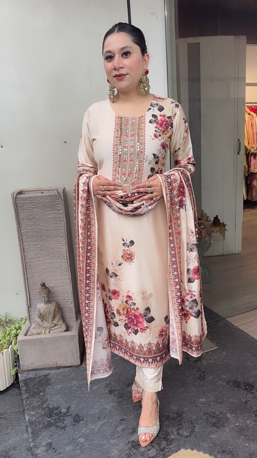 Jeesha Digital printed Designer Suit