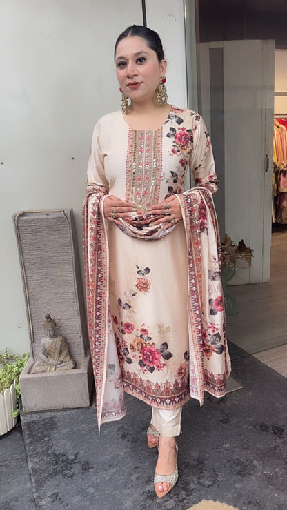Jeesha Digital printed Designer Suit