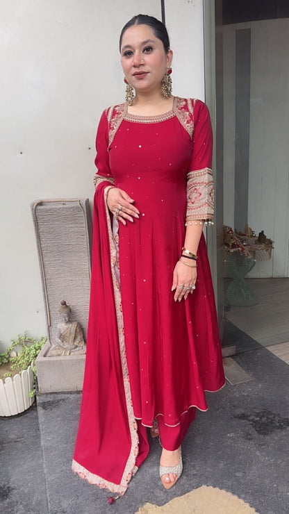 Mehbooba Embroidered Designer Anarkali Suit