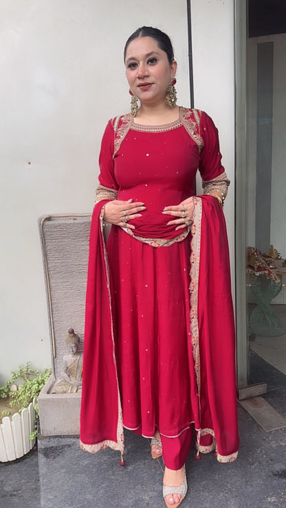 Mehbooba Embroidered Designer Anarkali Suit