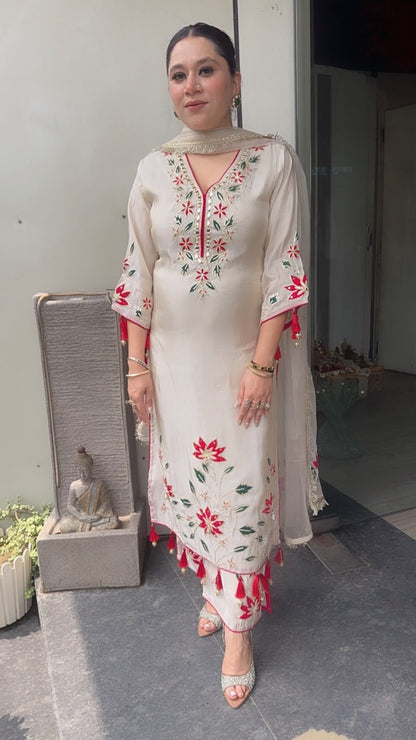 Bahaara Ivory Designer suit