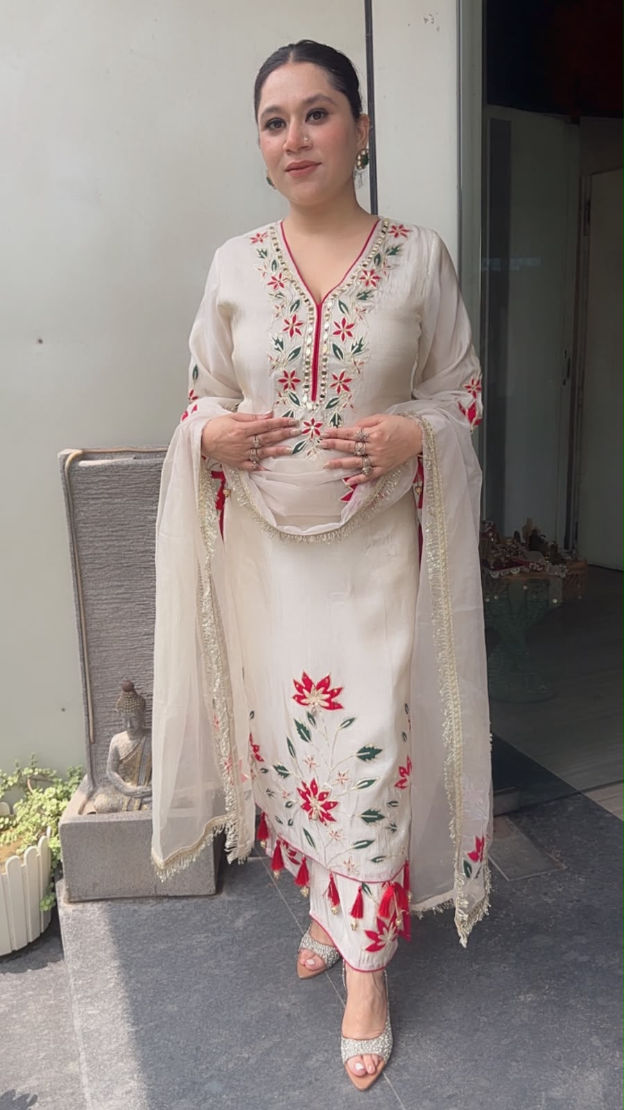 Bahaara Ivory Designer suit