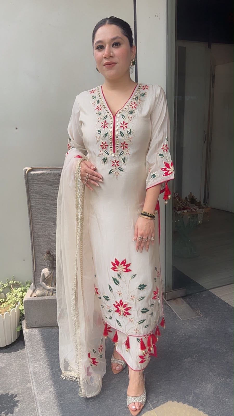 Bahaara Ivory Designer suit